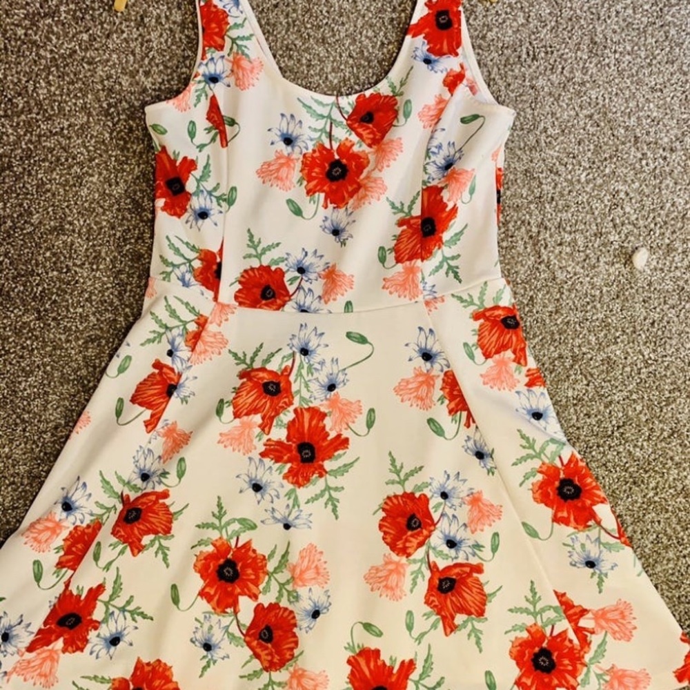 H&M Fit and Flare Floral Dress